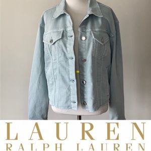 NWT LAUREN RALPH LAUREN DENIM JACKET SIZE:2X